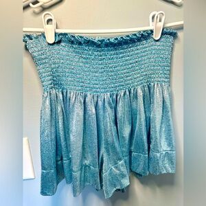 Queen of Sparkles Shorts - Lt Blue